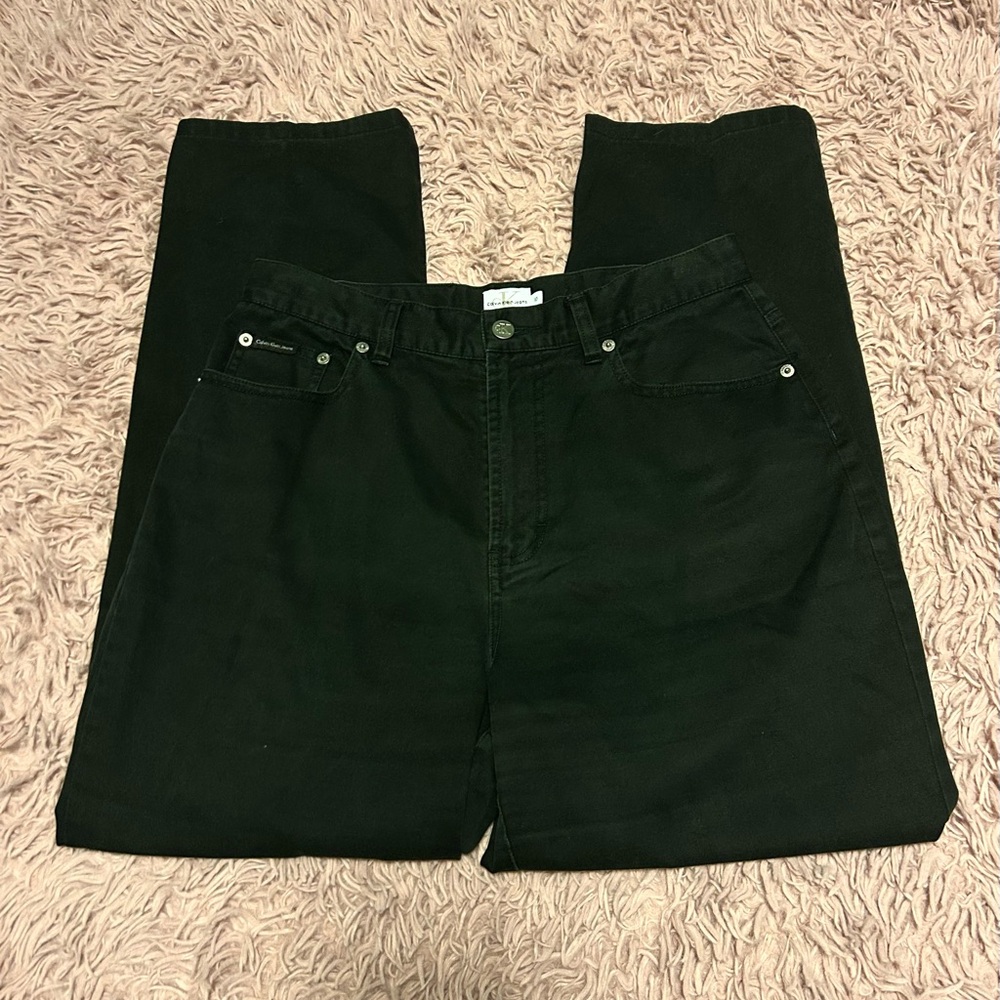 Calvin Klein Black Pants Straight Leg Size 10